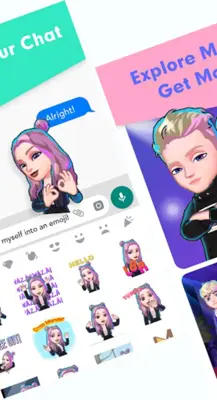 Emoji maker, 3D Avatar Creator | Bemoji android App screenshot 1